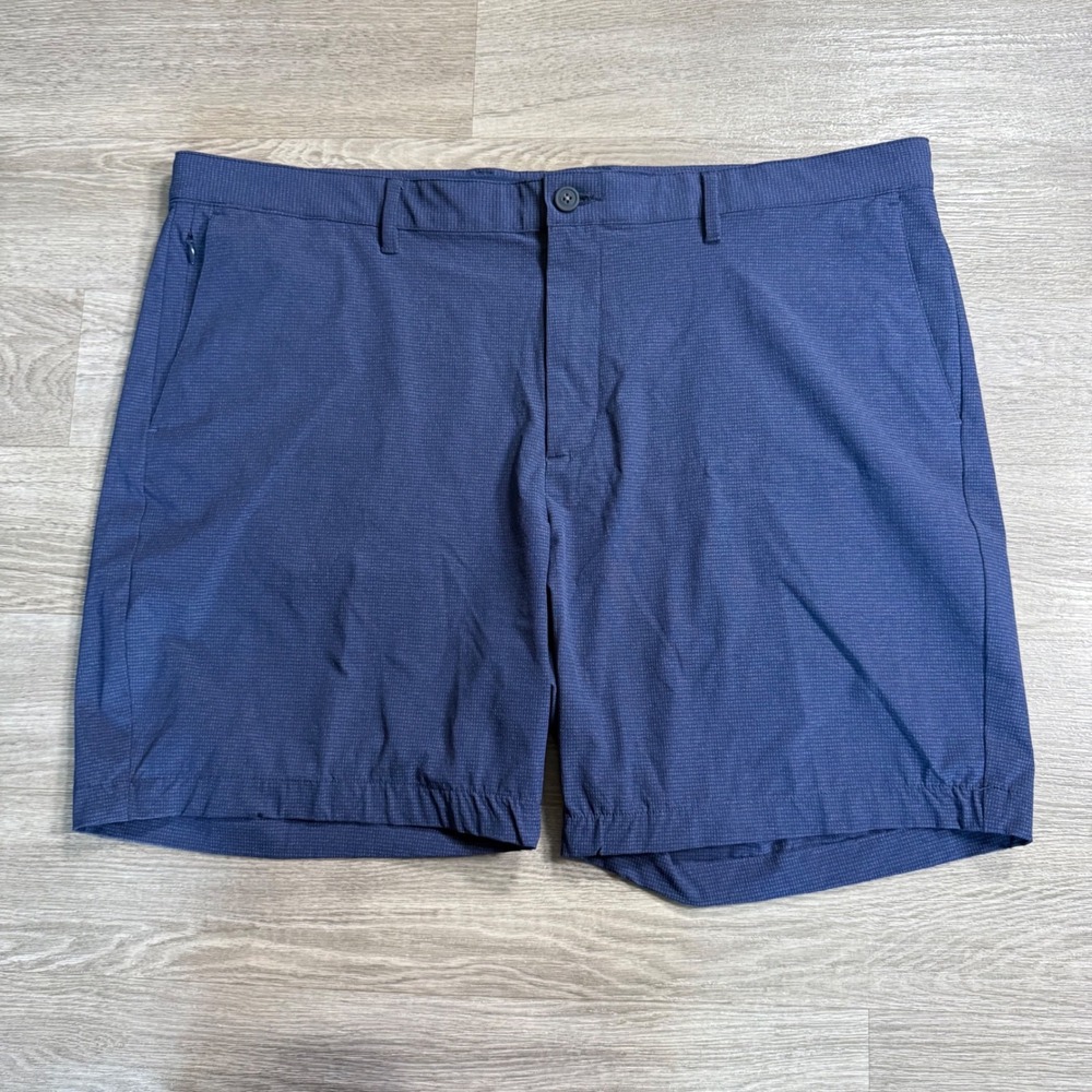 Tommy Bahama Boracay Mens Blue Textured Flat Front Shorts Size 44 ST889700